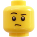 LEGO Yellow Violin Kid Head (Recessed Solid Stud) (3626)