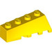 LEGO Geel Wig 2 x 4 Sloped Links (43721)