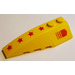 LEGO Yellow Wedge 2 x 6 Double Left with Arrow and Red Stars Sticker (41748)
