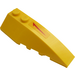 LEGO Yellow Wedge 2 x 6 Double Right with Naboo Checkmark (Right) V1 Sticker (41747)