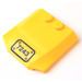 LEGO Yellow Wedge 4 x 4 Curved with &quot;7243&quot; Sticker (45677)