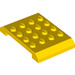 LEGO Jaune Coin 4 x 6 x 0.7 Double (32739)