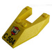 LEGO Jaune Coin 6 x 4 Coupé avec Coast Garder logo sans encoches pour tenons (6153)
