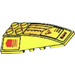 LEGO Yellow Wedge 6 x 4 Triple Curved with Electricity Danger Sign and &#039;POWER&#039; Sticker (43712)