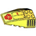 LEGO Yellow Wedge 6 x 4 Triple Curved with Vent and Red Circle Sticker (43712)