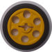 LEGO Jaune Coin Courroie Roue avec Pneu for Wedge-Courroie Roue/Pulley