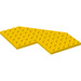 LEGO Gelb Keil Platte 10 x 10 mit Ausgeschnitten (2401)
