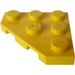 LEGO Yellow Wedge Plate 3 x 3 Corner (2450)