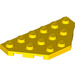 LEGO Geel Wig Plaat 3 x 6 met 45º Hoeken (2419 / 43127)