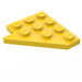 LEGO Geel Wig Plaat 4 x 4 Vleugel Rechtsaf (3935)