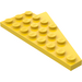 LEGO Yellow Wedge Plate 4 x 8 Wing Left with Underside Stud Notch (3933 / 45174)