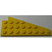 LEGO Jaune Coin assiette 4 x 8 Aile La gauche sans Stud Notch