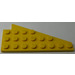 LEGO Geel Wig Plaat 4 x 8 Vleugel Links zonder Nop Notch