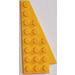 LEGO Yellow Wedge Plate 4 x 8 Wing Right without Stud Notch
