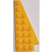 LEGO Yellow Wedge Plate 4 x 8 Wing Right without Stud Notches