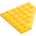 LEGO Yellow Wedge Plate 6 x 6 Corner (6106)