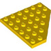 LEGO Yellow Wedge Plate 6 x 6 Corner (6106)