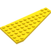 LEGO Geel Wig Plaat 7 x 12 Vleugel Links (3586)