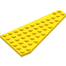 LEGO Jaune Pièce de monnaie assiette 7 x 12 Aile La gauche (3586)