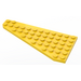 LEGO Gul Kile Plade 7 x 12 Vinge Højre (3585)