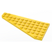 LEGO Jaune Coin assiette 7 x 12 Aile Droite (3585)