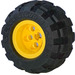 LEGO Jaune Wheel 43.2 x 28 Balloon Small with Tyre 43.2 x 28 Balloon Small