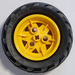 LEGO Żółty Wheel 43.2mm D. x 26mm Technic Racing Small with 3 Pinholes with Tire 68.8 x 36 H Off-Road