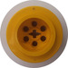 LEGO Yellow Wheel Rim Ø30.4 x 22.8 Balloon (43.2 x 28) with &#039;+&#039; Shaped Axle Hole (6580)