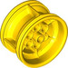 LEGO Yellow Wheel Rim Ø43.2 x 26 with 6 Pinholes (51488 / 56908)