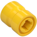 LEGO Geel Wiel Rand Ø8.1 x 9mm (Gekerfd gat, verstevigde achterkant) (74967)