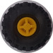 LEGO Yellow Wheel Rim Ø8 x 6.4 without Side Notch with Tyre 8/ 75 x 8 Offset Tread (73668)