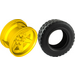 LEGO Yellow Wheel with Tyre
