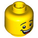 LEGO Geel &#039;Where are my pants?&#039; Guy Minifigure Hoofd (Veiligheids Stud) (3626 / 15907)