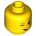 LEGO Yellow Wildlife Photographer Minifigure Head (Recessed Solid Stud) (3626 / 27971)