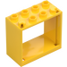 LEGO Žlutá Okno 2 x 4 x 3 se čtvercovými otvory (60598)