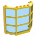 LEGO Yellow Window Bay 3 x 8 x 6 with Transparent Dark Blue Glass (30185)