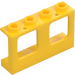 LEGO Yellow Window Frame 1 x 4 x 2 (Plane) with Hollow Studs (61345)