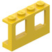 LEGO Jaune Cadre de fenêtre 1 x 4 x 2 avec des tenons pleins (4863)