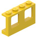 LEGO Gelb Fenster Rahmen 1 x 4 x 2 mit festen Bolzen (4863)