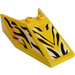 LEGO Yellow Windscreen 6 x 4 x 1.3 with Black Tiger Stripes Sticker (6152)