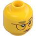 LEGO Yellow Woman in Argyle Sweater Minifigure Head (Recessed Solid Stud) (3626 / 69972)