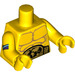 LEGO Yellow Wrestling Champion Minifig Torso (973 / 88585)