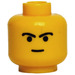 LEGO Yellow Young Boba Fett Head (Safety Stud) (3626)