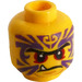 LEGO Yellow Zugu Minifigure Head (Recessed Solid Stud) (3626 / 19296)