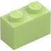 LEGO Yellowish Green Brick 1 x 2 with Bottom Tube (3004)