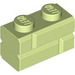 LEGO Vert jaunâtre Brique 1 x 2 avec Embossed Bricks (98283)