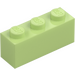 LEGO Yellowish Green Brick 1 x 3 (3622)