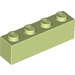 LEGO Gelblich-grün Backstein 1 x 4 (3010 / 6146)