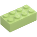 LEGO Yellowish Green Brick 2 x 4 (3001 / 3556)