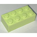 LEGO Geelachtig groen Steen 2 x 4 (3001 / 72841)